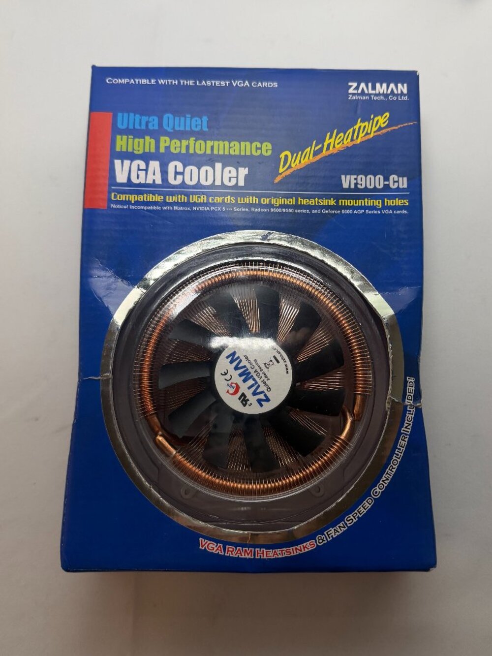 Zalman VGA Cooler VF900-Cu Ultra Quiet High Performance Dual-Heatpipe Heatsinks